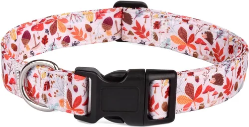 Vista 5 de Collar de perro, collar ajustable para perros pequeños, medianos y grandes, lindo collar de cachorro para perros machos y hembras, bonito diseño