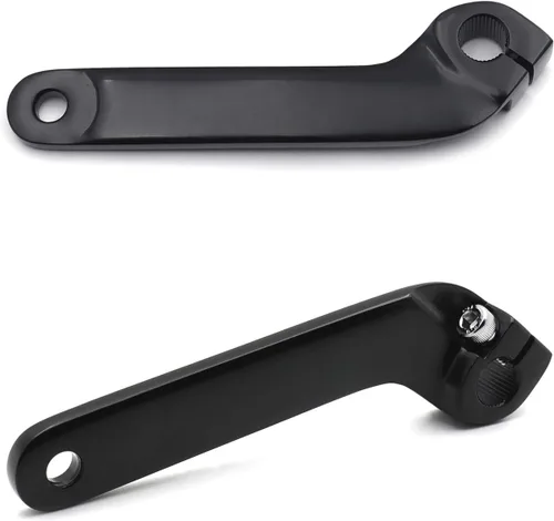 Eje de palanca de cambios interior ajustable compatible con H-D 1982-2018 FLT/Road Glide FLTRX 2015-2020 en negro [P/N: MT268-018-BK]