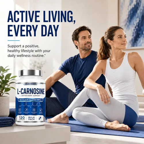 Vista 6 de Suplemento de L-Carnosina 500 mg, 120 Cápsulas Vitality