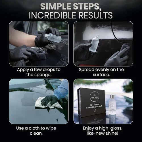 Vista 8 de Magic Shield Revestimiento de cerámica PRO 10H – Autorreparable Larga duración para 2 coches + Protección avanzada de SiO2 Fácil aplicación