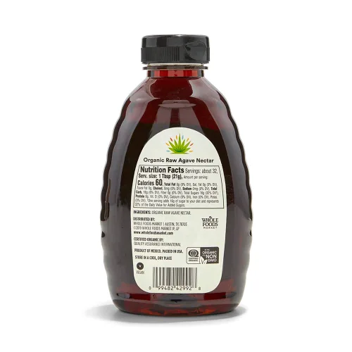 Vista 3 de 365 by Whole Foods Market, Néctar orgánico de agave crudo, 23.5 onzas