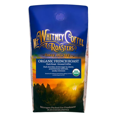 Vista 15 de Mt. Whitney Base Camp Blend - Café de tostado medio oscuro, café bajo en ácido, café molido, 12 onzas (paquete de 1)