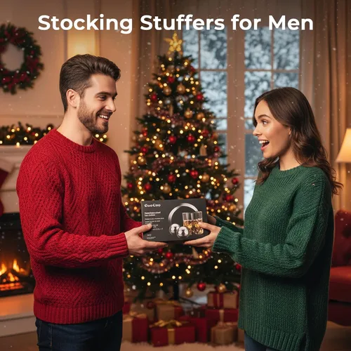 Vista 10 de EooCoo Rellenos para calcetines para hombres, juego de 6 piedras reutilizables para whisky, kit de bolas de hielo de acero inoxidable para beber