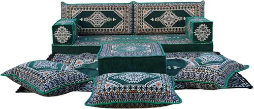 Vista 22 de arabicsofa Sofá de piso árabe Jalsa - Sofá tradicional hecho a mano para sala de estar