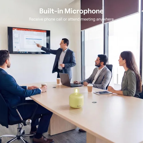 Vista 6 de Bobtot Altavoces Bluetooth portátiles con correa fácil de transportar, mini altavoz inalámbrico impermeable con sonido estéreo fuerte, 20 horas