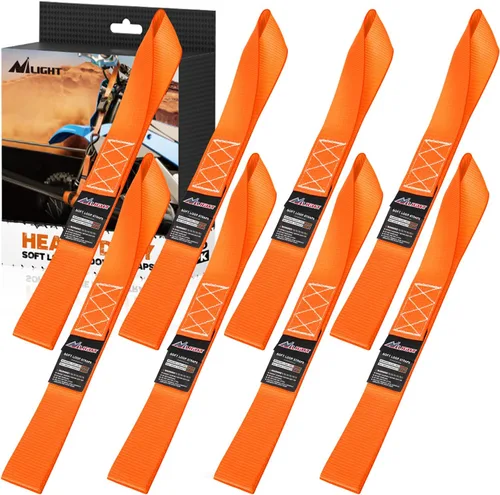 Vista 10 de Nilight Soft Loop - Correas de amarre de motocicleta de 1.7 x 17 pulgadas, resistentes, 12,000 libras, resistencia máxima a la rotura para asegurar