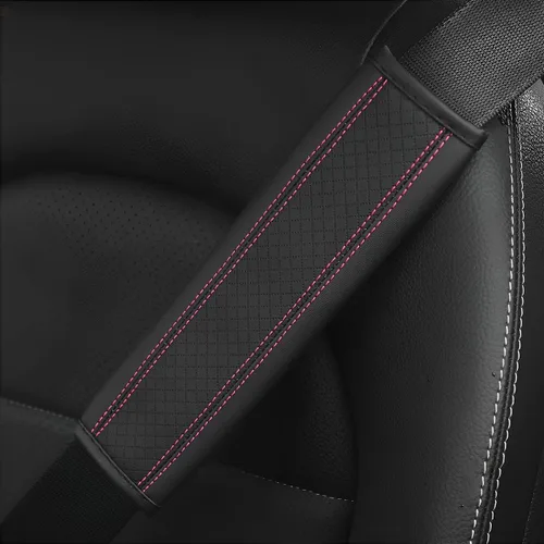 Vista 14 de zipelo 2 fundas para cinturón de seguridad de automóvil, fundas suaves para correa de hombro, almohadillas de arnés, cojín de conducción cómodo