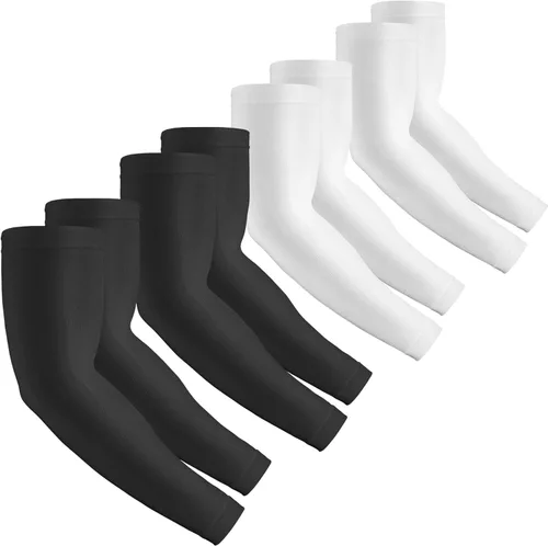 Vista 16 de 2 pares de mangas de compresión con protección UV para hombres, mujeres y jóvenes, cubierta de tatuaje, UPF 50