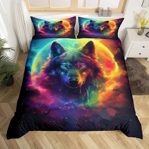 Vista 15 de Erosebridal Juego de ropa de cama de atrapasueños, tamaño individual, juego de funda de edredón bohemia de microfibra de lujo para niños