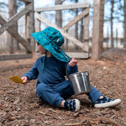 Vista 4 de JAN & JUL Sombreros de sol de secado rápido UPF 50+ para niños