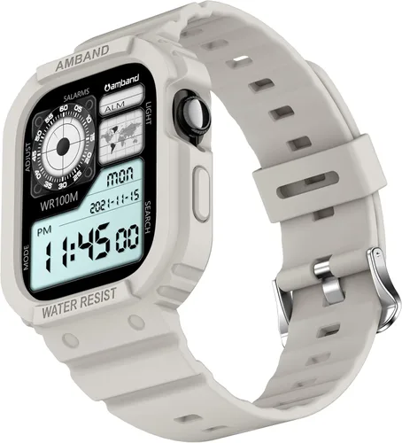 Vista 35 de amBand E1 Correa y Caja Resistente para Apple Watch – Compatible con Series 1–11, SE3/SE2/SE – y Ultra 3/2/1, Diseño Ligero a Prueba de Golpes