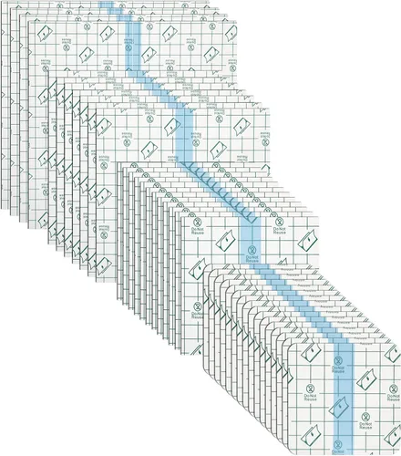 Vista 6 de BBTO 100 piezas de vendaje adhesivo elástico transparente, impermeable, parches transparentes, envoltura protectora para ducha (2,4,6,8 pulgadas)