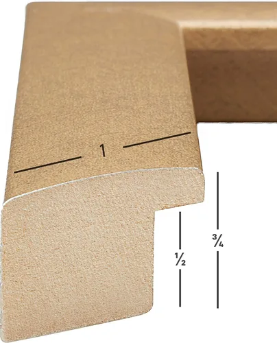 Vista 3 de Craig Frames Marco de fotos contemporáneo, 4 x 6 pulgadas, dorado envejecido