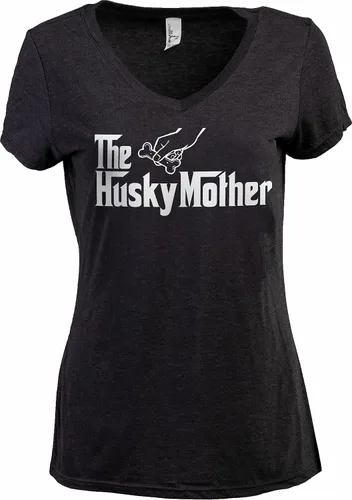 Vista 58 de The Dogmother Divertida camiseta con cuello en V para mujer, con cuello en V (italiano) Greyhound