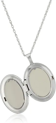 Vista 2 de Tienda Collection Oval Hand Engraved Locket Necklace, 18
