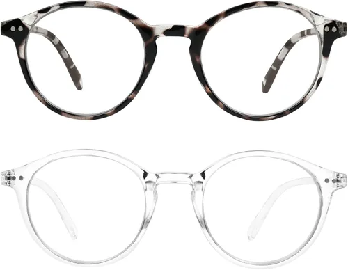 Vista 19 de Yogo Vision Blue Light Blocking Glasses Men Women Computer Anti Eyestrain Glasses Round Frame Blue Light Blocker Eyeglasses