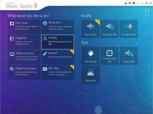 Vista 6 de Audio Recorder and Editor - professional sound studio for recording, editing and playing all common audio files WAV, AIFF, FLAC, MP2, MP3, OGG for