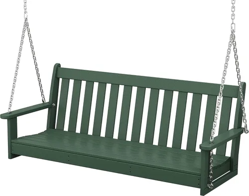 Vista 13 de POLYWOOD GNS60BL Vineyard - Columpio para exteriores de 60 pulgadas, color negro