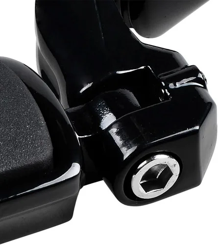 Vista 5 de Combo para Harley Touring Road King Street Electra Glide 1986-2016 1 1/4 pulgadas 1.260 in negro protector de motor y kit de tablas de piso
