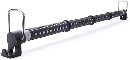 MICTUNING Barra para colgar ropa en el coche, expansible de 36 a 65 pulgadas, percha retráctil para ropa de vehículo, barra para colgar abrigos para