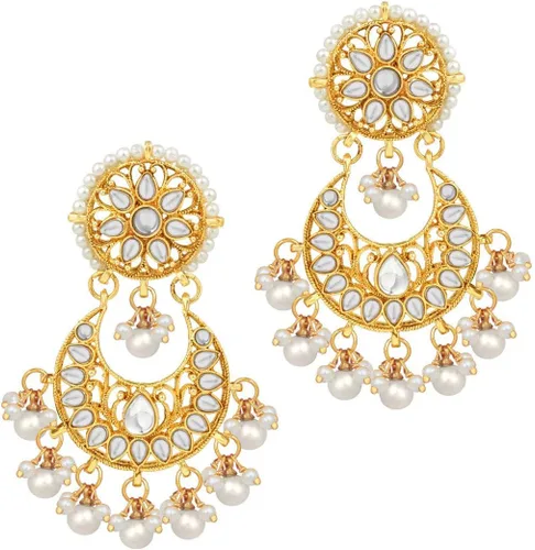 Vista 6 de Aheli Indian Ethnic Wedding Wear Necklace Set