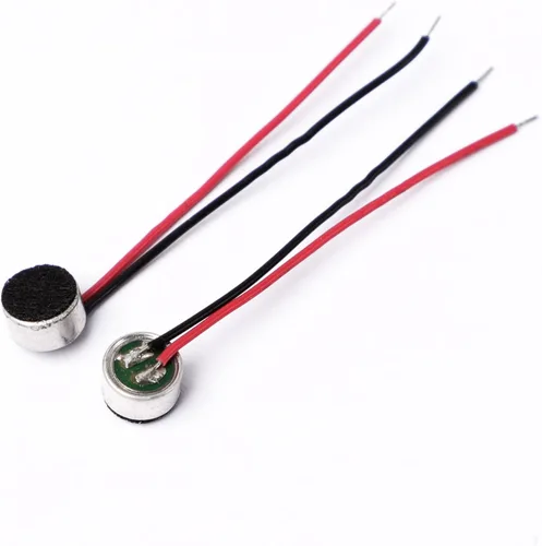 Vista 4 de uxcell 10 micrófonos de condensador electret de 2 cables de 0.236 in x 0.138 in con conector de 0.138 in, micrófono estéreo de alta sensibilidad