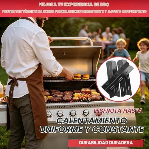 Vista 12 de Placa de calor para parrilla de gas gourmet real y exterior seleccionada
