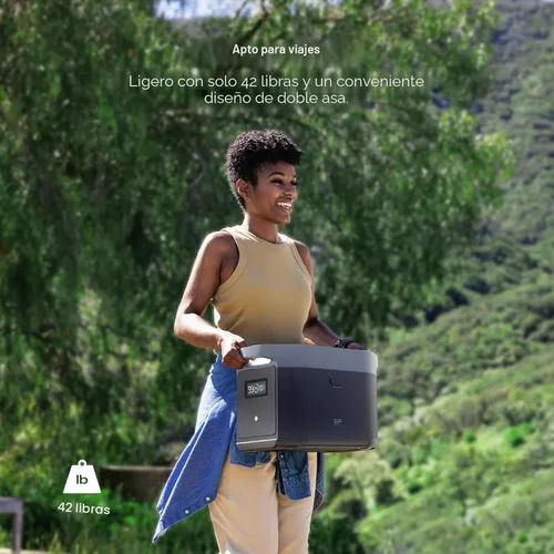 Vista 5 de EF ECOFLOW DELTA 2 Max Power Station Batería extra, batería LiFePO4 (LFP) de 2048 Wh, compatible con generadores DELTA 2 y DELTA Max 2000 y DELTA 2