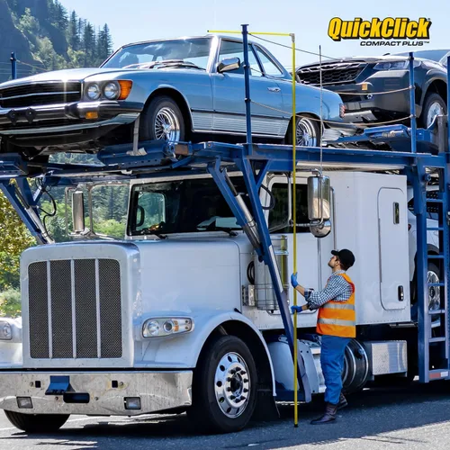 Vista 2 de Quickclick Compact Plus - Barra de medición de altura de carga - Mide hasta 15 pies - Mide tu carga antes de salir a la carretera™