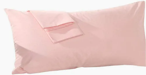 Vista 18 de Juego de 2 fundas de almohada de viaje de 12 x 16 pulgadas, 500 hilos, algodón egipcio, con cierre de cremallera, 100% algodón egipcio