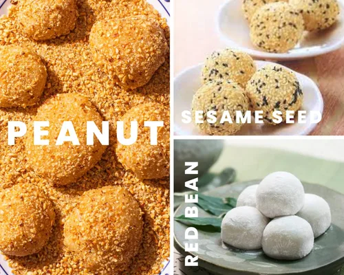 Vista 3 de Mong Lee Shang Mochi surtido, paquete variado, surtido mixto, mochi, pastel de arroz Mochi, 7.7 onzas, 6 piezas