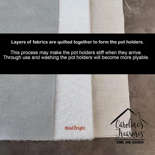 Vista 3 de Caroline's Treasures DAC1074PTHD Siberian Husky Fall Pair of Pot Holders Kitchen Heat Resistant Pot Holders Sets Oven Hot Pads for Cooking Baking