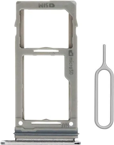 Vista 5 de Bandeja de repuesto para tarjeta SIM para Samsung Galaxy S9 y S9 + Plus (anillo de goma impermeable negro y pin de expulsión