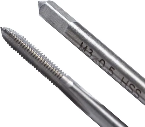 Vista 4 de 10 piezas de brocas micro y grifos pequeños de mano, rosca métrica M1-M3.5, HSS, mini, juego de rosca de tapón, rosca de tornillo, rosca de taladro