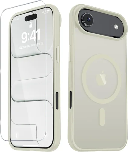 Vista 183 de Funda para Google Pixel 10 Pro XL, cubierta magnética mate, color negro Fit for MagSafe, Screen Protector included, Shockproof Military Grade
