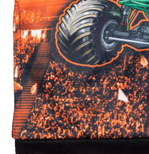 Vista 7 de Monster Jam Maximum Destruction El Toro Loco Grave Digger - Sudadera con capucha de forro polar para niños pequeños y grandes