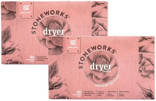 Vista 13 de Hojas de secadora Grab Green Stoneworks libres de crueldad Suaviza las telas, refresca la ropa y reduce la adherencia estática y las arrugas A