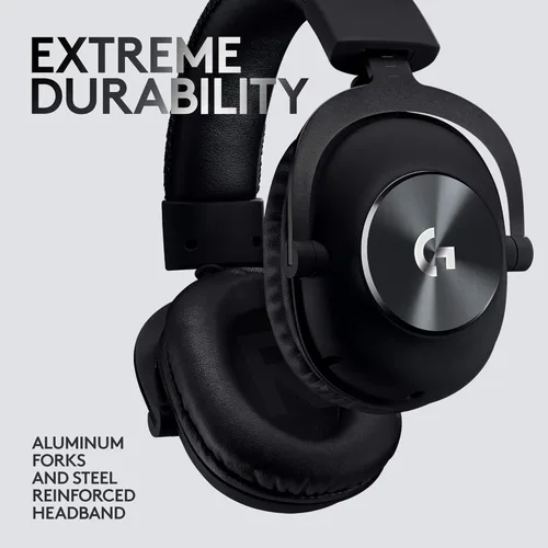 Vista 6 de Logitech G PRO Gaming Headset for Oculus Quest 2 - Oculus Ready - Custom-length Cable - PRO-G Precision Gaming Audio Driver - Steel and Aluminum
