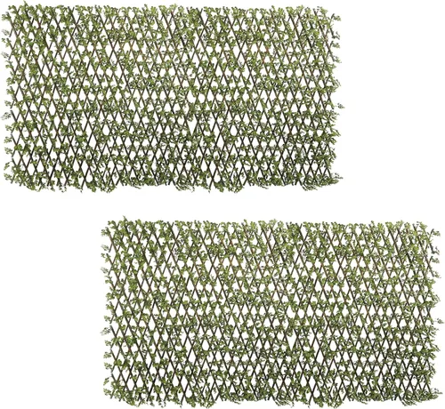 Vista 27 de Windscreen4less 2 piezas de hojas de hiedra artificiales expandibles para valla de privacidad para exteriores, interiores, patio, balcón