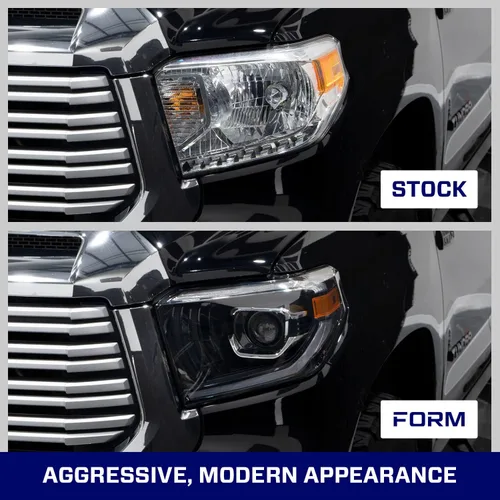 Vista 7 de Form Lighting Faros delanteros de proyector LED secuenciales compatibles con Toyota Tundra 2014-2021 (par)