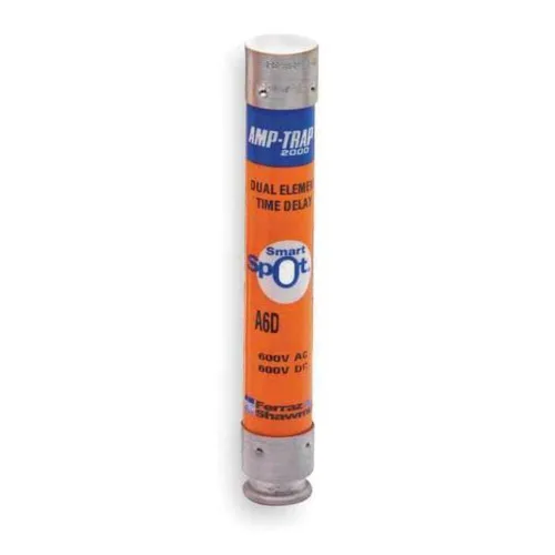 Vista 7 de Mersen A6D-R Amp-Trap 2000 Fusible de retardo de tiempo/clase RK1 con indicador visual de fusible abierto, 600 VAC/CC, 200 kA AC/100 kA DC, 0.1