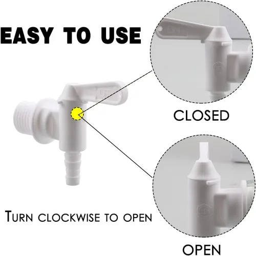 Vista 3 de 2 PACK Bottling Bucket Plastic Spigot, Replacement Spigot for Beer or Soda Homebrewing