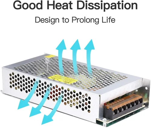 Vista 4 de Fuente de alimentación de 10 A, 120 W, 12 V CC, convertidor universal regulado conmutado de CA de 110 V/220 V a CC, (SMPS) adaptador de controlador