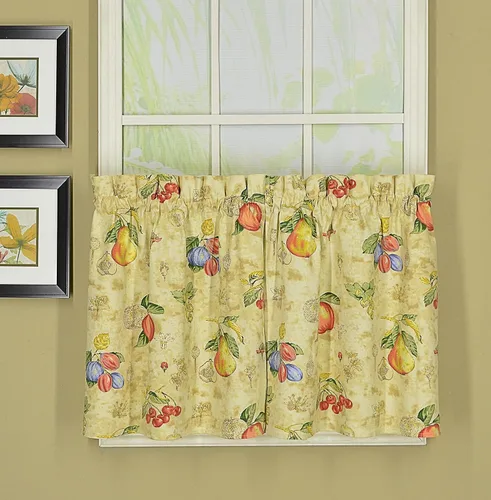 Today's Curtain Orchard Kitchen - Cortina de tela de vela, 36 pulgadas, arena, 56 pulgadas de ancho x 36 pulgadas de largo