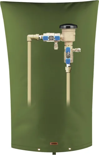 Vista 31 de Cubierta aislante de tubería para prevención de reflujo (5 °F) – Bolsa aislada para válvula de aspersor de riego – Cubierta de bomba de pozo de agua