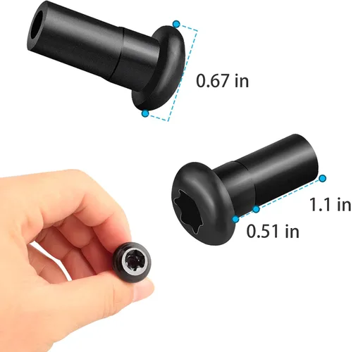 Vista 3 de NDRUSH Tuercas de bisagra de puerta, cerradura de bisagra antioxidante compatible con Jeep Wrangler 2018-2021 Jeep Gladiator 2020-2021