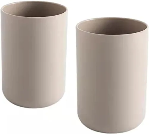Vasos de baño, 2 unidades, vaso para enjuague bucal, soportes para cepillos de dientes, taza de bebida, soporte para bolígrafo, irrompible apto para