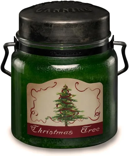 Vista 37 de McCall’s Candles Haley’s Butter Frosting Vela perfumada de 16 oz Hecha a mano en EE. UU. Tarro rústico vintage con asa de transporte