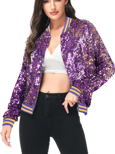 Vista 28 de Anna-Kaci - Chaqueta de manga larga con cremallera frontal y puños acanalados para mujer (personalizable)