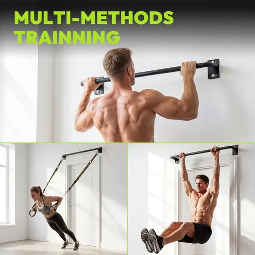 Vista 5 de HANDBODE Pull Up Bar for Doorway and Wall Mount - Chin Up Bars for Home Gym, 36‘’/52‘’ in Upper Body Workout Equipment with 500 lbs Capacity